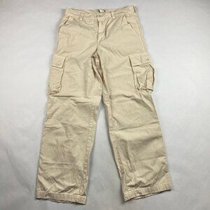 Madewell Low Slung Cargo Pants Women's Size 26 Ivory